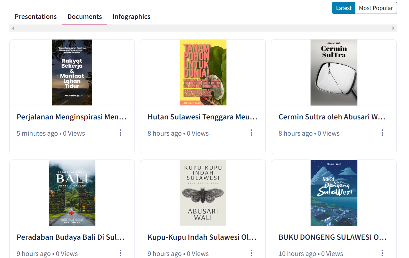 Abusari Wali Menerbitkan Ragam Buku Berkualitas untuk Membangun Literasi dan Edukasi di Sulawesi Tenggara