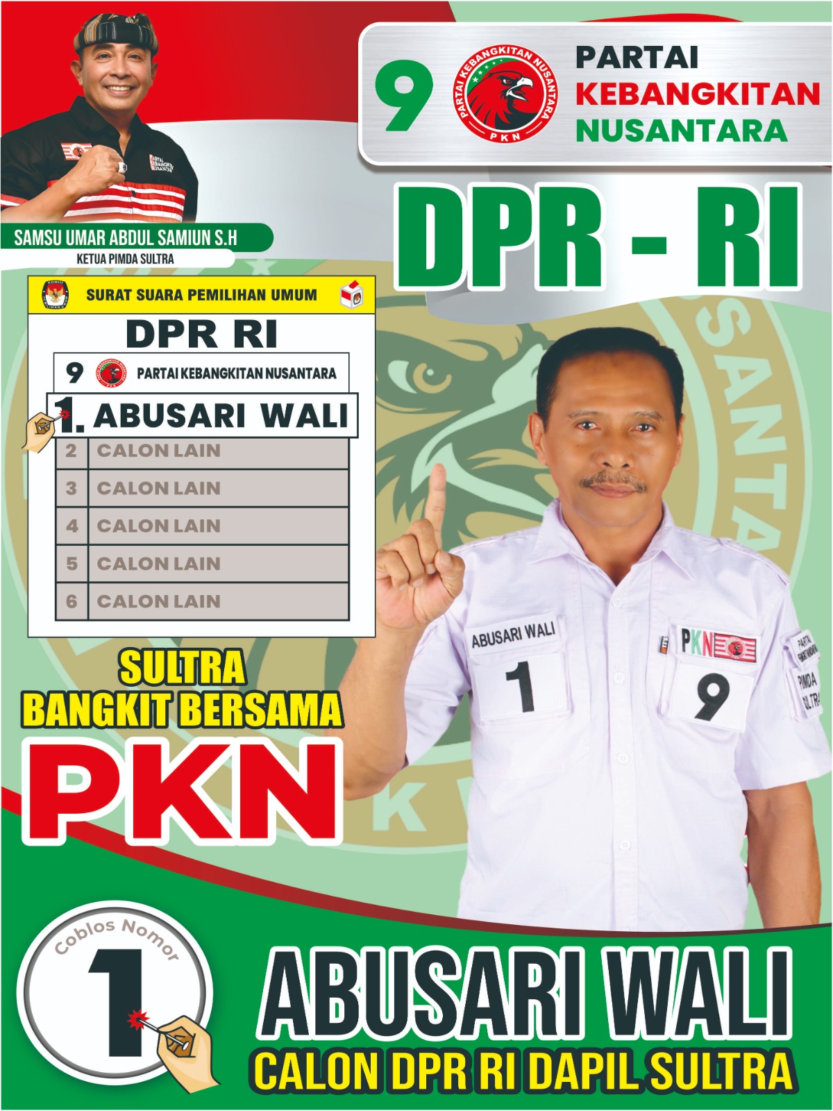 Bapak Abusari Wali Pengusaha Indonesia dan Samsu Umar Abdul Samiun Tokoh Politik Indonesia